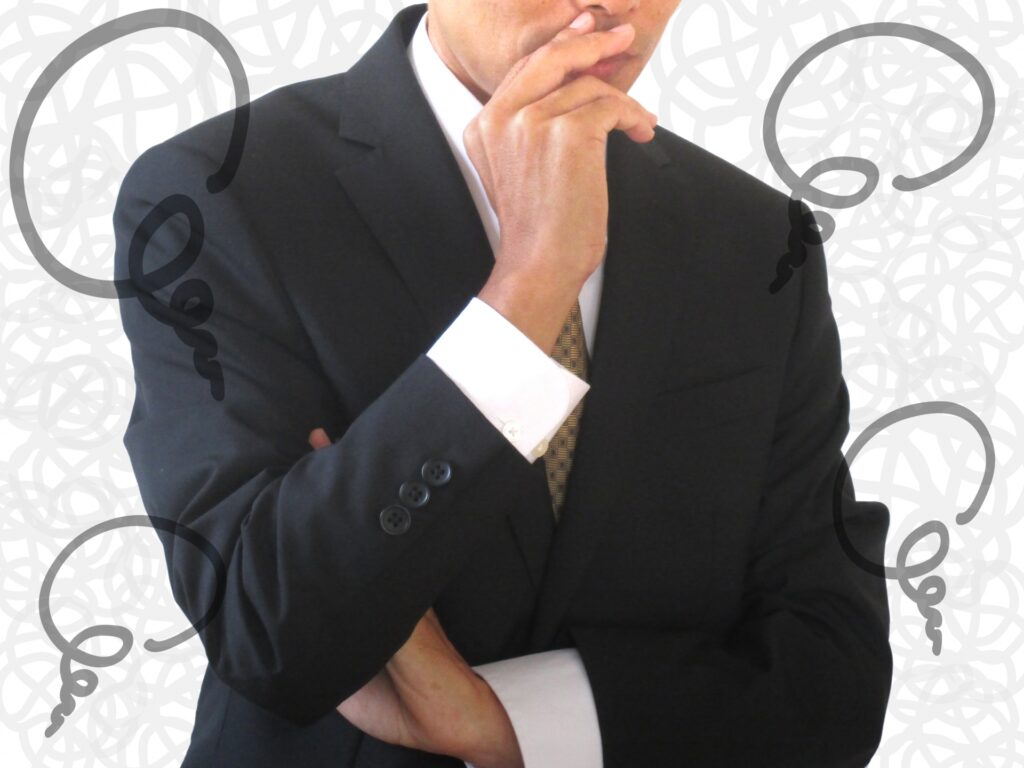 考える男性