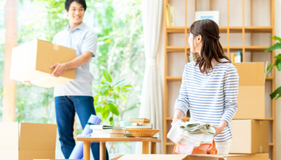 引越しして同棲する人