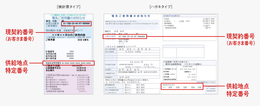 東北電力解約の際に必要な情報