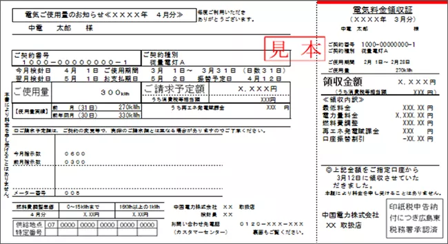 電気ご使用量のお知らせ