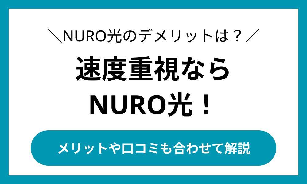 NURO光 デメリット